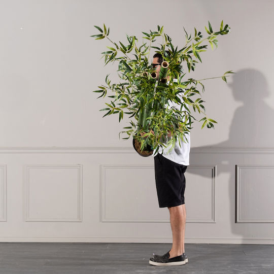 Supergreens Künstlicher Bambusbaum Goldenes Grünes 230 cm 6-0824