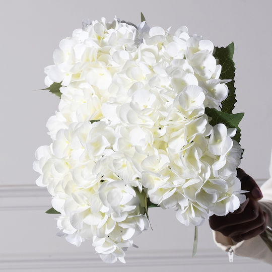 Supergreens Künstlicher Hortensienzweig Weiß 47 cm