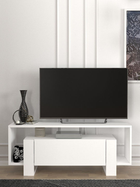 Stand TV Olbia Alb L120xA33xÎ48.6cm