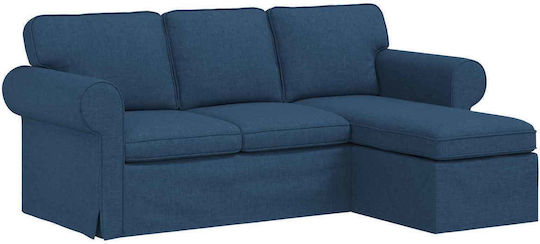 Corner Blue Couch 215x138x80 cm