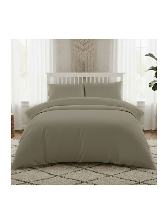 Melinen Lavish Σεντόνι King Size 270x270εκ. Olive/grey