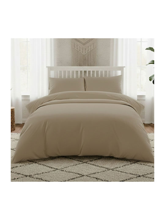 Melinen Sheet Super-Double with Elastic 160x200+35cm. Lavish Beige