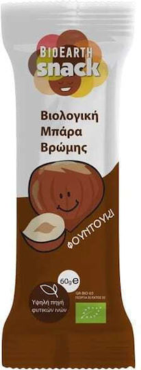 Bioearth Organic Oat Energy Cereal Bar with Hazelnut 60g