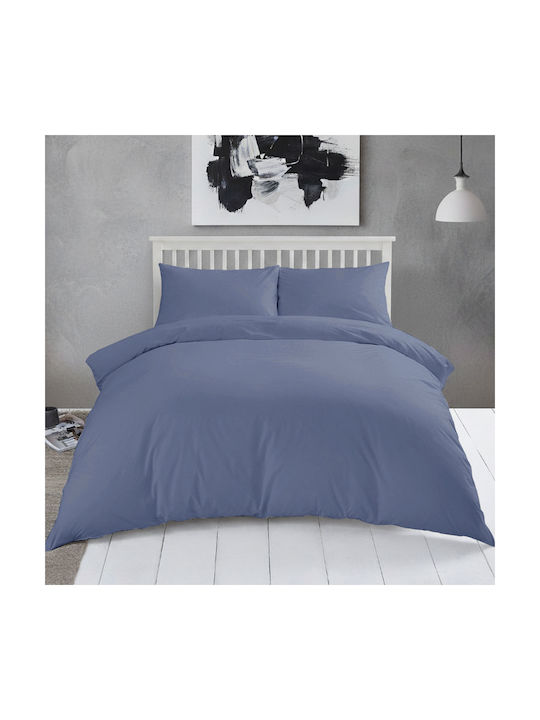 Melinen Urban Line Set Față de Pernă cu plic de acoperire Denim 50x70cm.