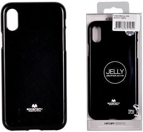 Jelly Задна корица Силикон Черен (iPhone X / XS)