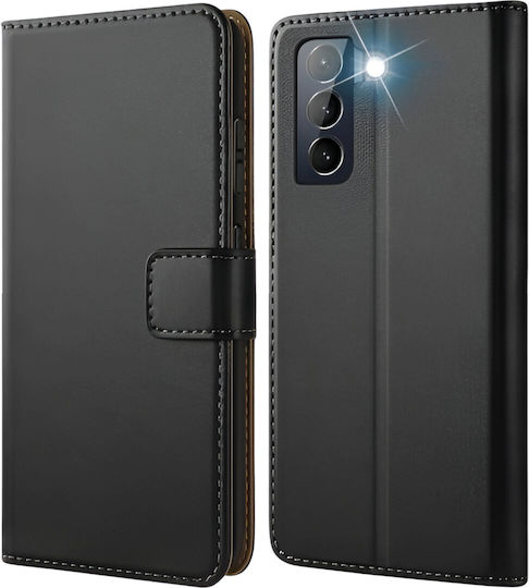 Wallet Leather / Silicone Black (Galaxy S21+)