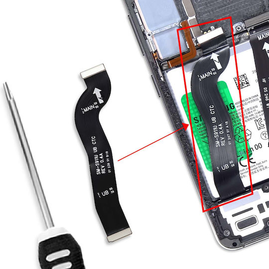 Clappio Lcd Screen Connection Cable Galaxy S23 Flexible Black
