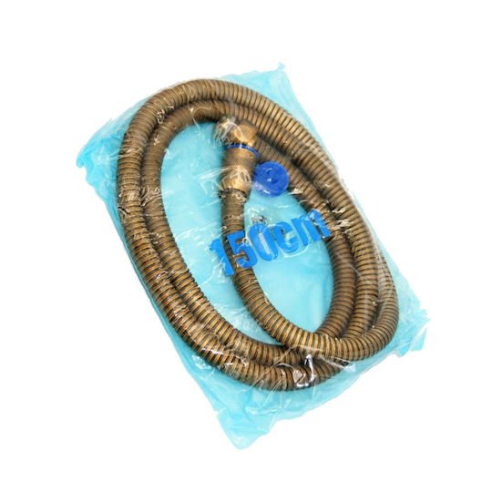 HO-BA-6254 Duschschlauch Spirale Metallisch 150cm Bronze