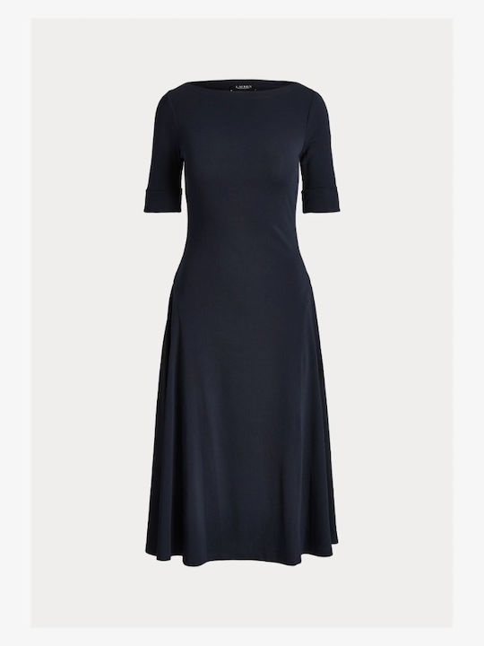 Midi Knitted Dress Blue
