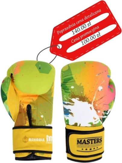 Sport Masters Boxhandschuhe für Kampf Gelb
