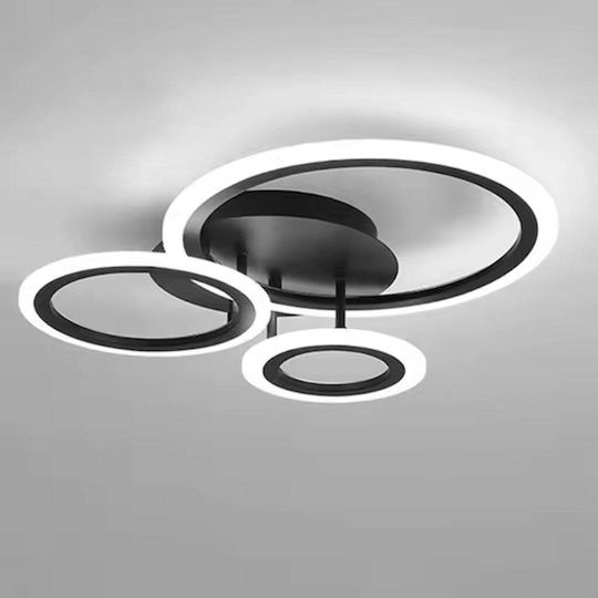 Alista Home Plafonieră de Tavan Neagră cu LED Integrat și Telecomandă