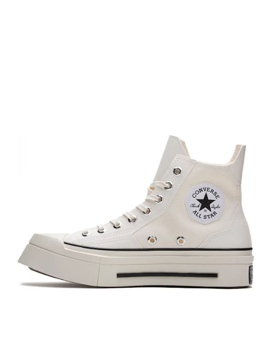 Converse Chuck 70 De Luxe Squared Flatforms Sneakers Egret / Black