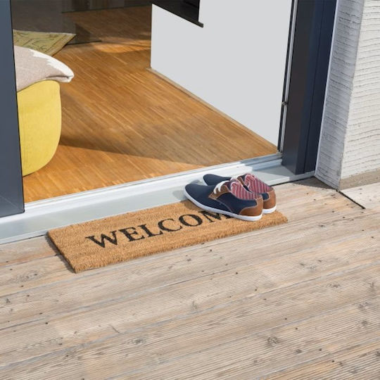 Relaxdays Covor de Intrare din Cocos cu Suport Antiderapant Maro 75x25buc Grosime 15mm