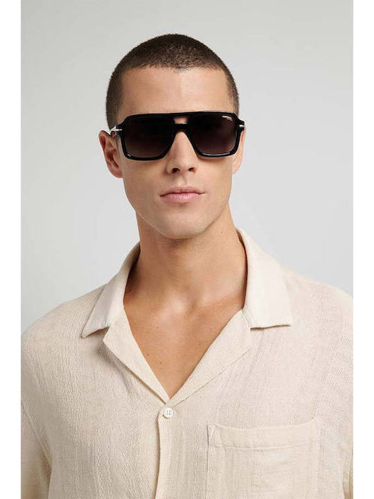 Carrera Men's Sunglasses with Brown Tartaruga Horn-Rimmed Frame and Grey Gradient Lens 377/S 086/9K