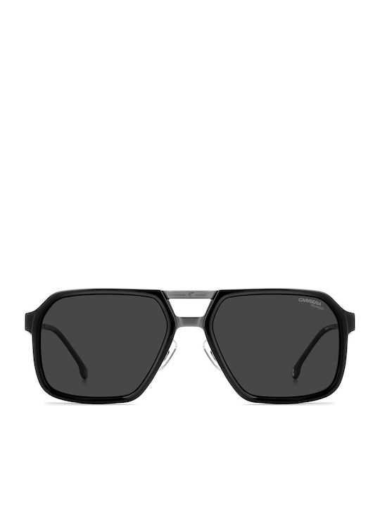 Carrera Herren Sonnenbrillen mit Schwarzem Horn umrandetem Rahmen und Grauen Polarisiert Gläsern 27/S ANS/1T