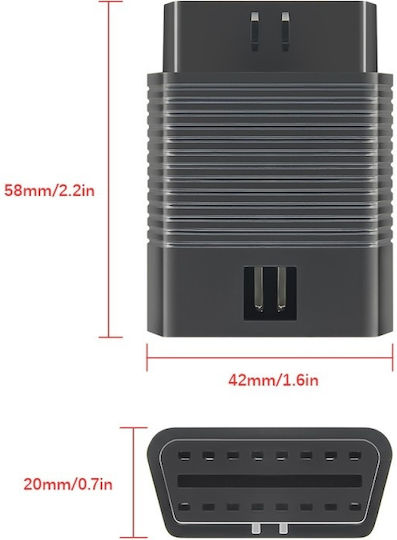 Obd 2 Verbindungstyp Adapter Stecker Zu 16 Pins Multibrand Auto Diagnosewerkzeuge 12/24v