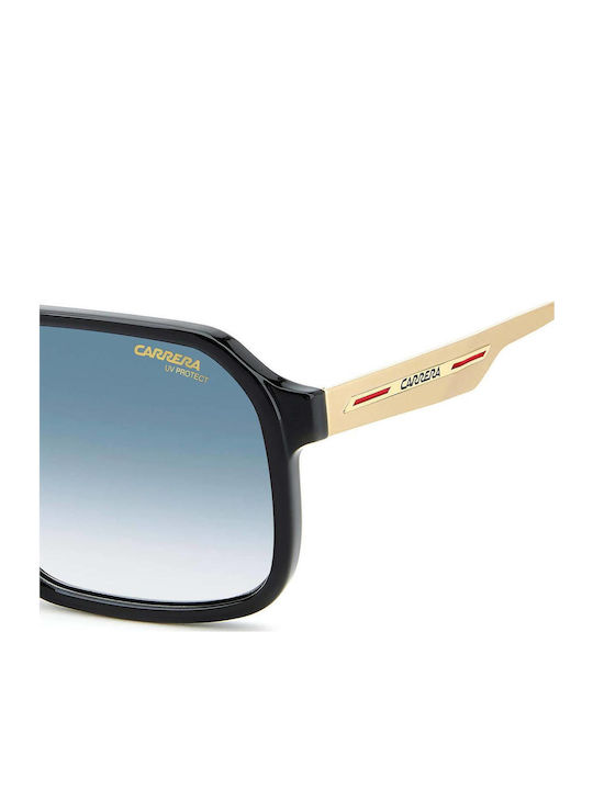 Carrera Men's Sunglasses with Black Horn-Rimmed Frame and Grey Lenses 27/S 2M2/08