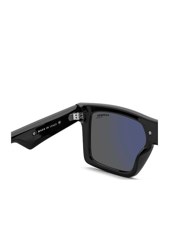 Carrera Men's Sunglasses With Black Horn-Rimmed Frame And Grey Polarized Lens 25/S 284/1T