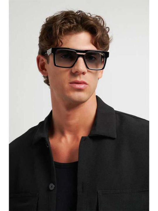 Carrera Men's Sunglasses With Black Horn-Rimmed Frame And Grey Polarized Lens 25/S 284/1T