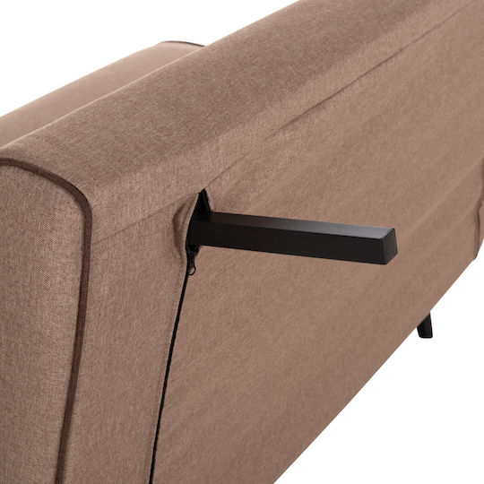 Asma Doppelsitzer Sofa Bett Dunkles Beige 143x78x84cm