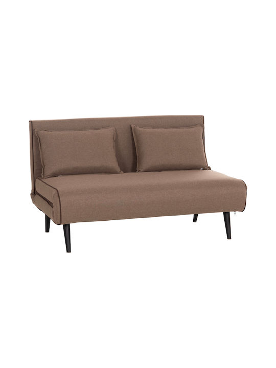 Asma Двуместен Диван Спалня Текстил Dark Beige 143x78x84см.