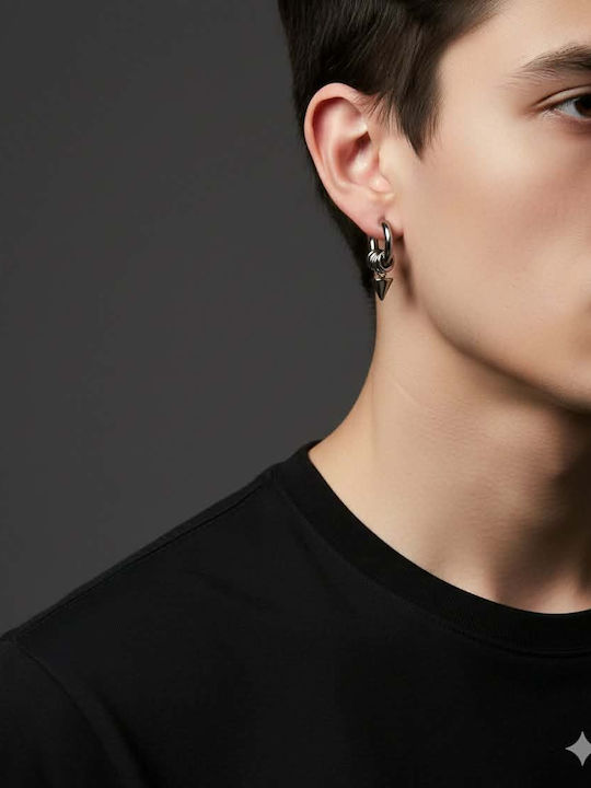 Sharks Bay Clothing Men's Earrings Hoops made of Steel