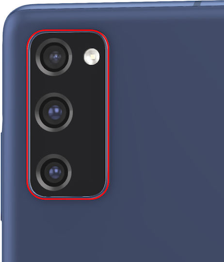 Clappio Obiectiv De Înlocuire Pentru Camera Spate Galaxy S20 FE Rama Albastră