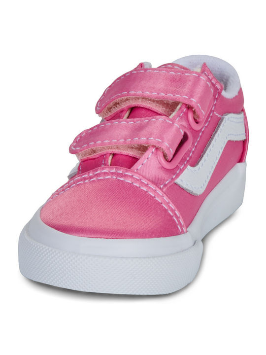 Old Skool V Παιδικά Sneakers με Σκρατς Ροζ
