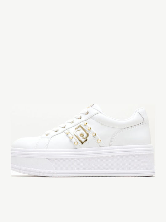 Liu Jo Flatforms Sneakers Λευκά