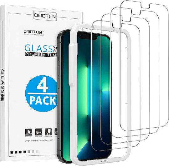 Omoton 0.33mm Tempered Glass 4buc (iPhone 12 / 12 Pro)