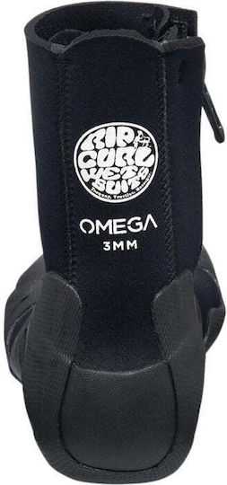 Rip Curl Unisex Omega 3mm Round Toe Zip Black 122msa-0090