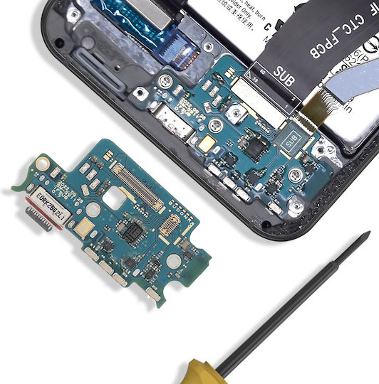 Clappio Usb-C Ladeanschluss Galaxy S23 Simkarten-Mikroleser Grünes