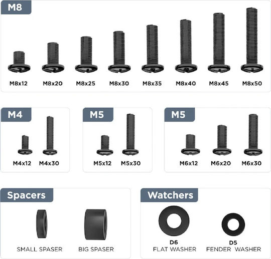Gembird Vesa Screw Kit Wm-kit-01