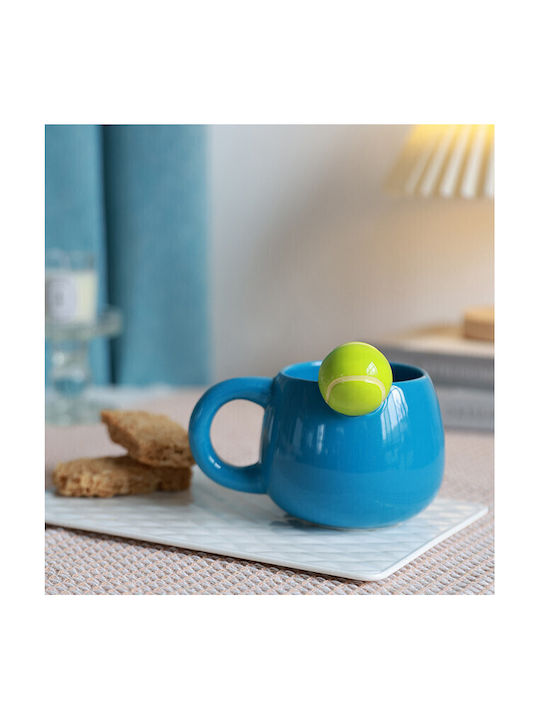 I-Total Becher Keramik Blau 450ml