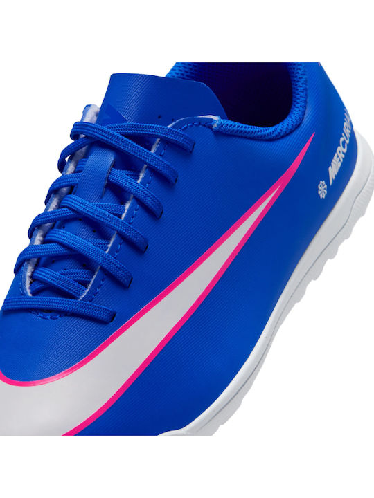 Jr Vapor 16 Club Turf TF Kids Soccer Cleats with Blue Turf Outsole