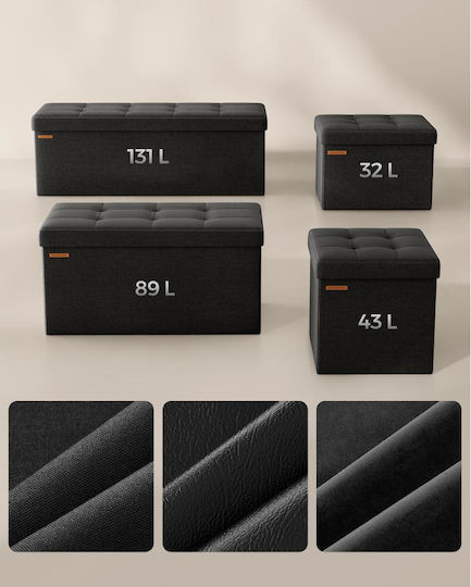 Bănci pentru Masă Negru 1buc 110x38x38buc