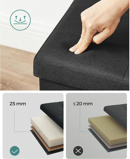 Bănci pentru Masă Negru 1buc 110x38x38buc