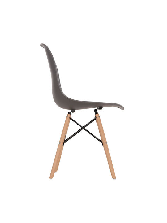 Twist Pp Stühle Speisesaal Grey 4Stück 46x50x82cm