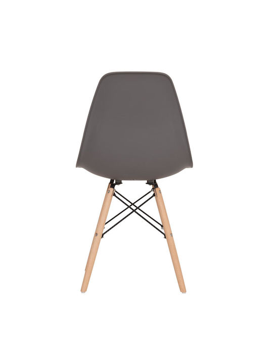 Twist Pp Stühle Speisesaal Grey 4Stück 46x50x82cm