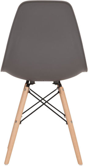 Twist Pp Stühle Speisesaal Grey 4Stück 46x50x82cm