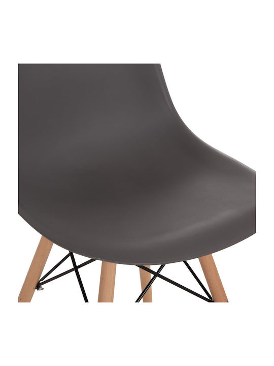 Twist Pp Stühle Speisesaal Grey 4Stück 46x50x82cm