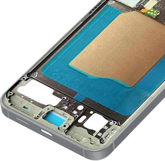 Clappio Central Chassis Galaxy S25 Repair Part Mid-frame Silver