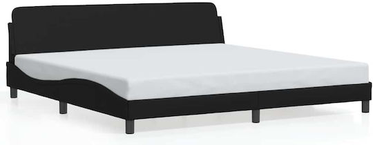 vidaXL King Size Bed Frame for Mattress 193x203cm Black