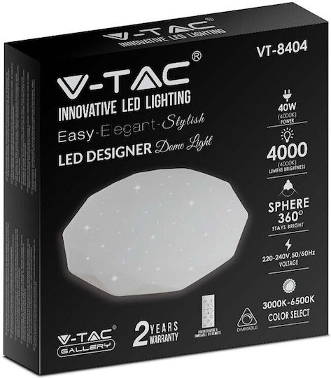V-TAC Round Outdoor LED Panel 20W 38.8cm