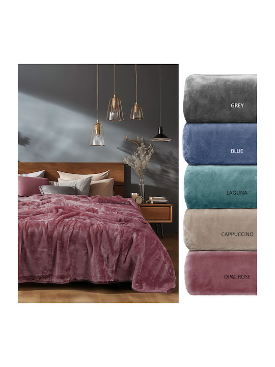 Adam Home 700 Velvet Blanket Double 240x260cm Cappuccino