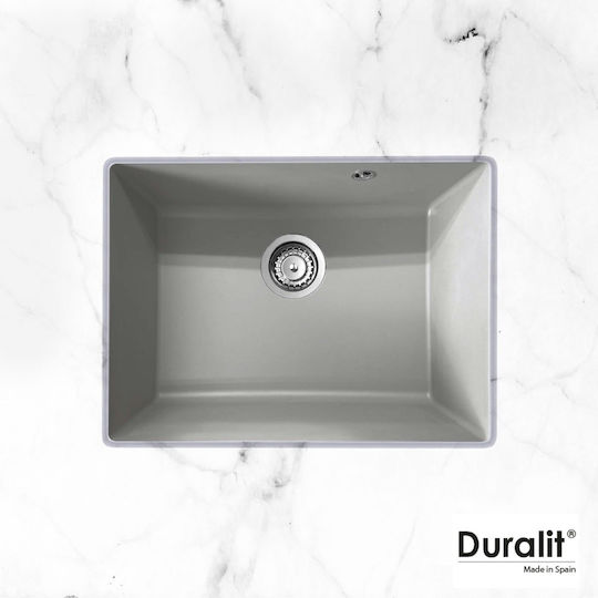 Duralit Küchenspülen aus Flüssiger Granit M60xB50cm Grau