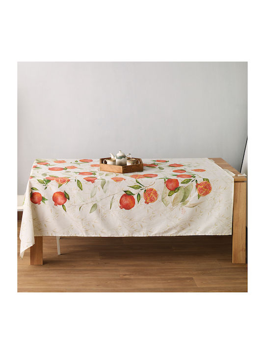 Kentia Tischtuch Granada Red-green 160x230cm