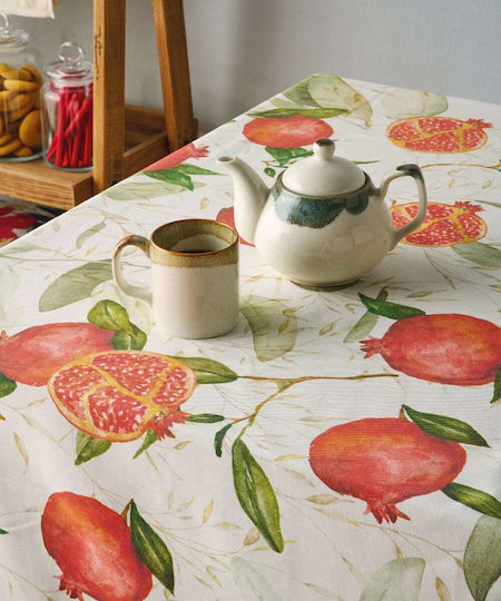 Kentia Tablecloth Granada Red-green 160x230cm