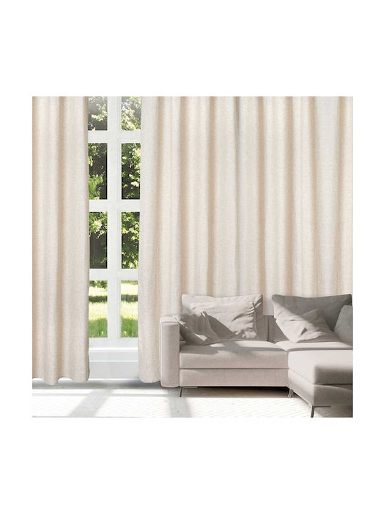 Das Home Κουρτίνα με Τρουκς 2250 Μπεζ 140x270εκ.