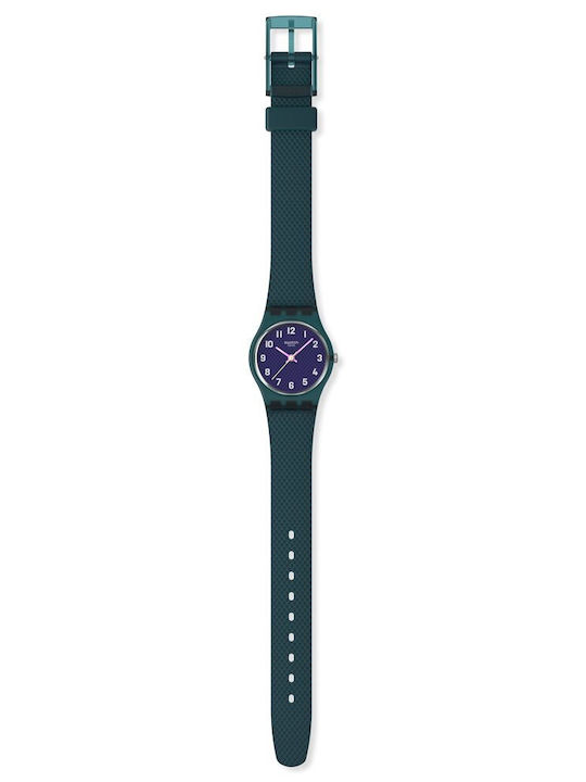 Swatch Swatch Women's Watch with Green Rubber Strap